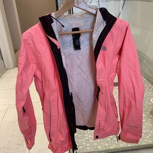 North Face Rain Jacket, Size XS, Pink
